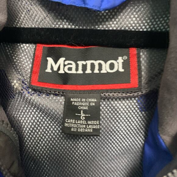 Marmot Men's Blue Outdoor Hooded Zip-Up Jacket Size Large - Picture 6 of 10